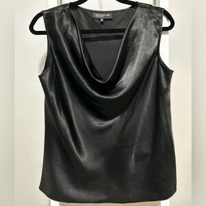 3 for 25 Gorgeous Jones New York Cowl Neck Sleeveless Satin Evening Top - 10